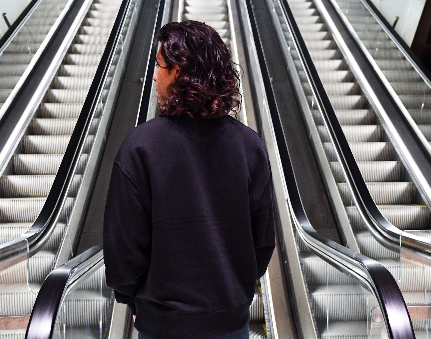 Liquid as a brick crewneck unisex crewneck sweatshirt black
