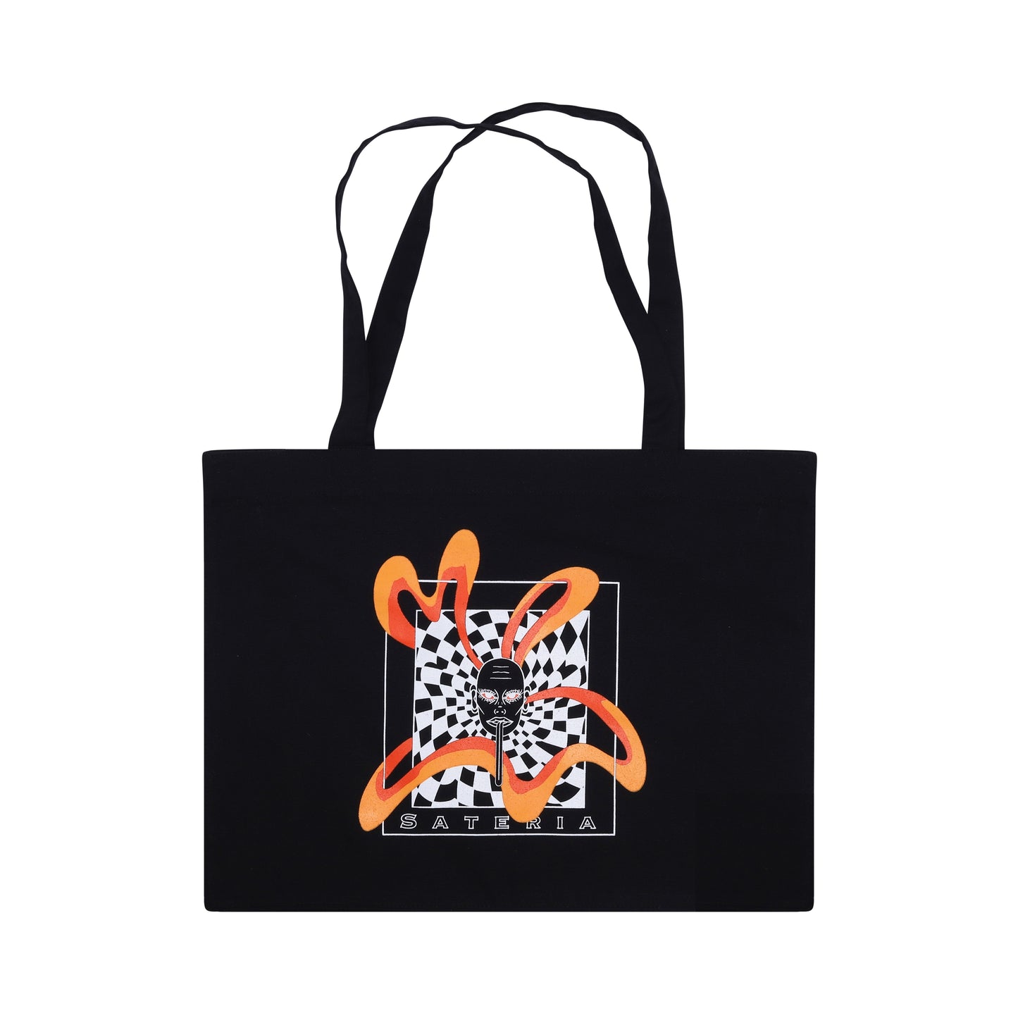 Liquid as a brick canvas tote bag black