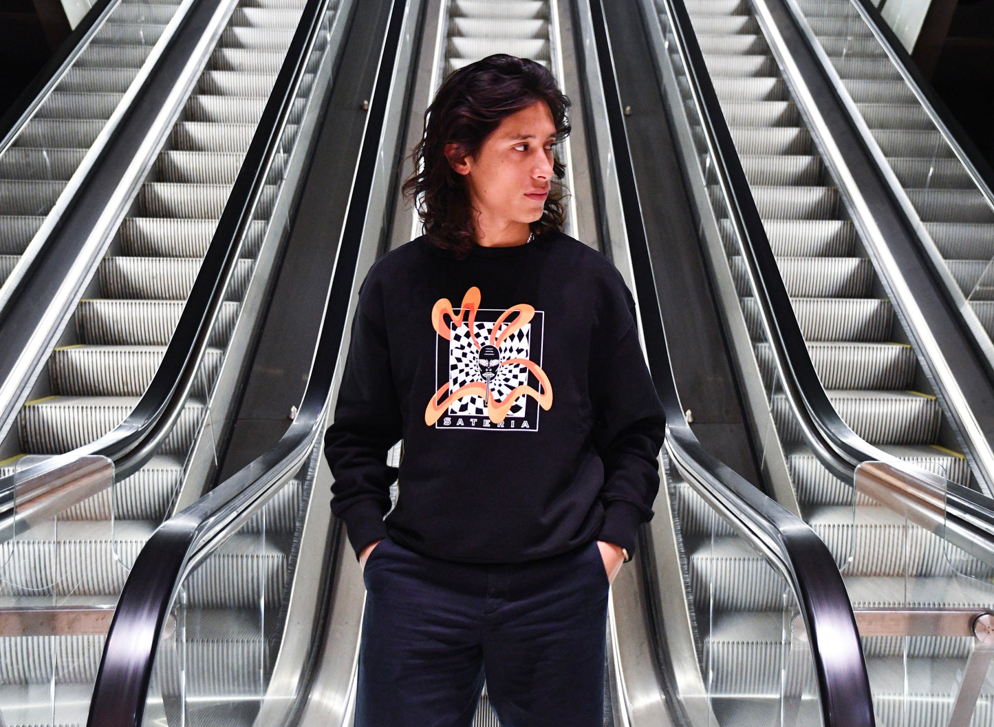 Liquid as a brick crewneck unisex crewneck sweatshirt black