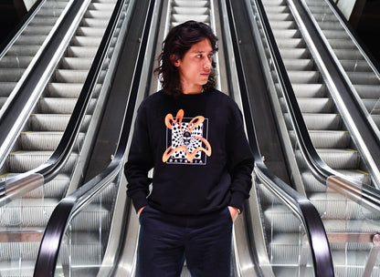 Liquid as a brick crewneck unisex crewneck sweatshirt black