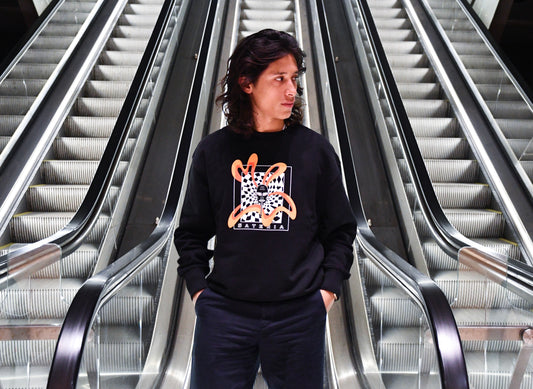 Liquid as a brick crewneck unisex crewneck sweatshirt black