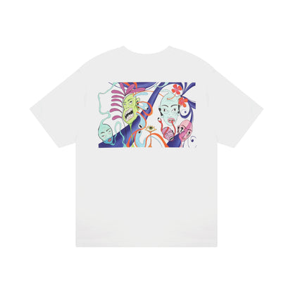Sateria sees everything blindly unisex T-shirt white